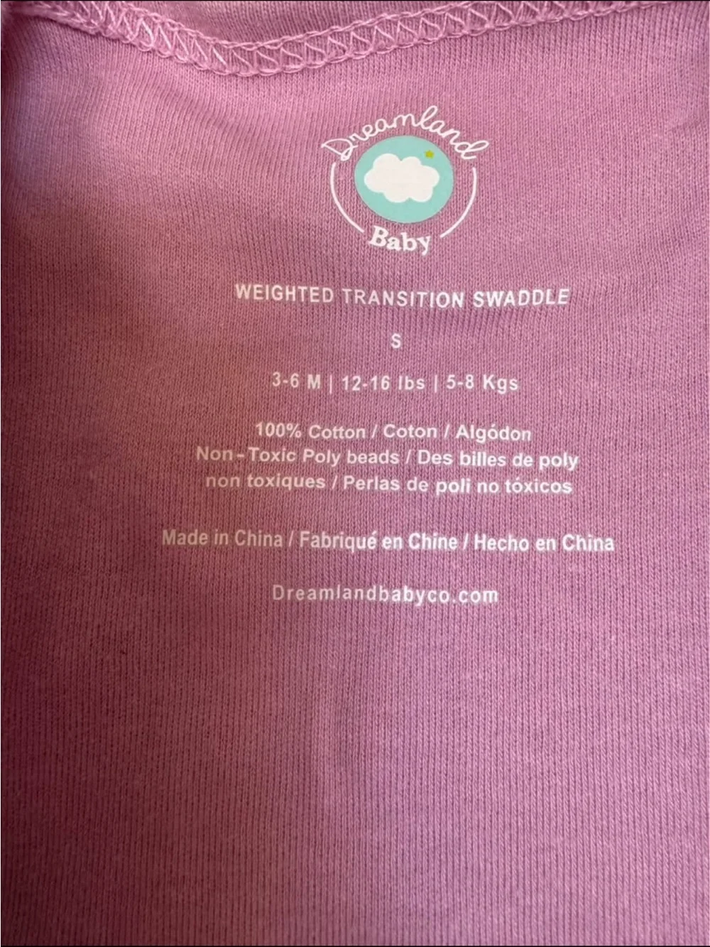 Dream Weighted Transition Swaddle - Misty Mauve
